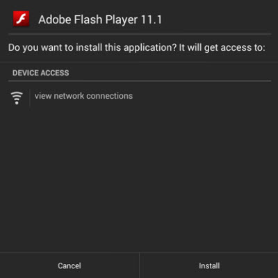install adobe flash player on nexus 7 2